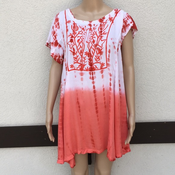 Spade and Heart tie dye dress coverup medium - Picture 1 of 5